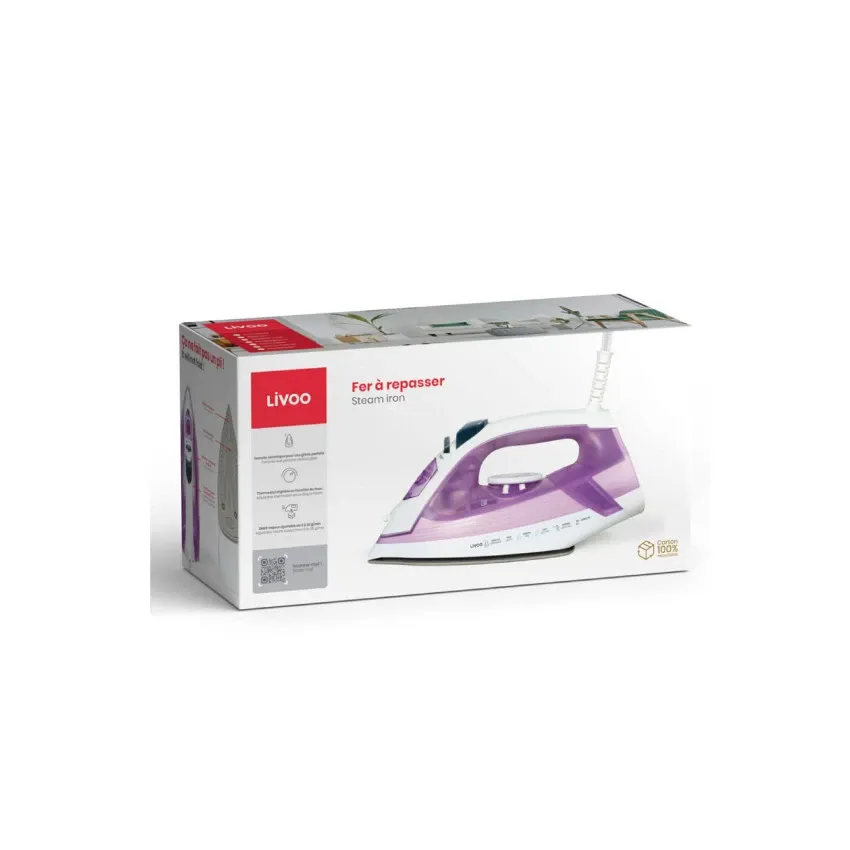 Fer à repasser LIVOO DOM481 | 2200W - Violet 