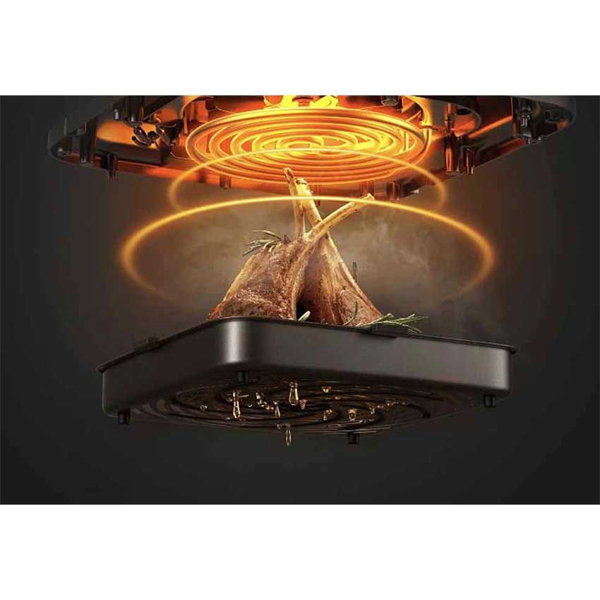 Airfryer XIAOMI Smart 1800 Watts | avec bac de cuisson de 6.5 litres - Ref 47706 - Noir 