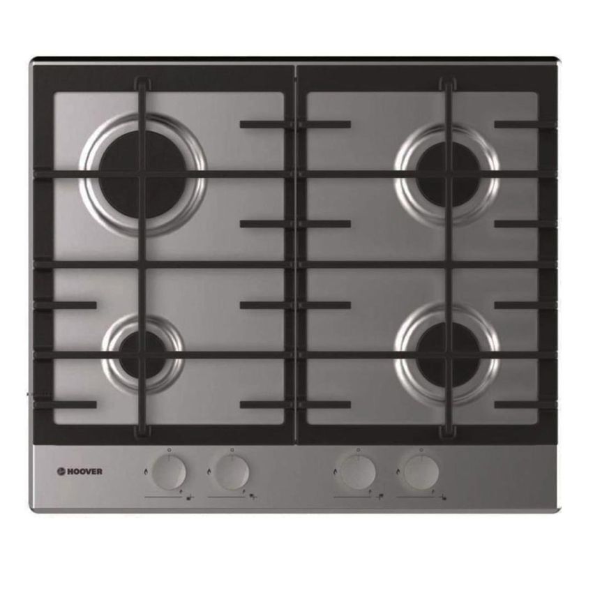 Plaque de cuisson HOOVER 4 Feux  à Gaz |  60cm  -  HHG6BRMX  -  Inox 
