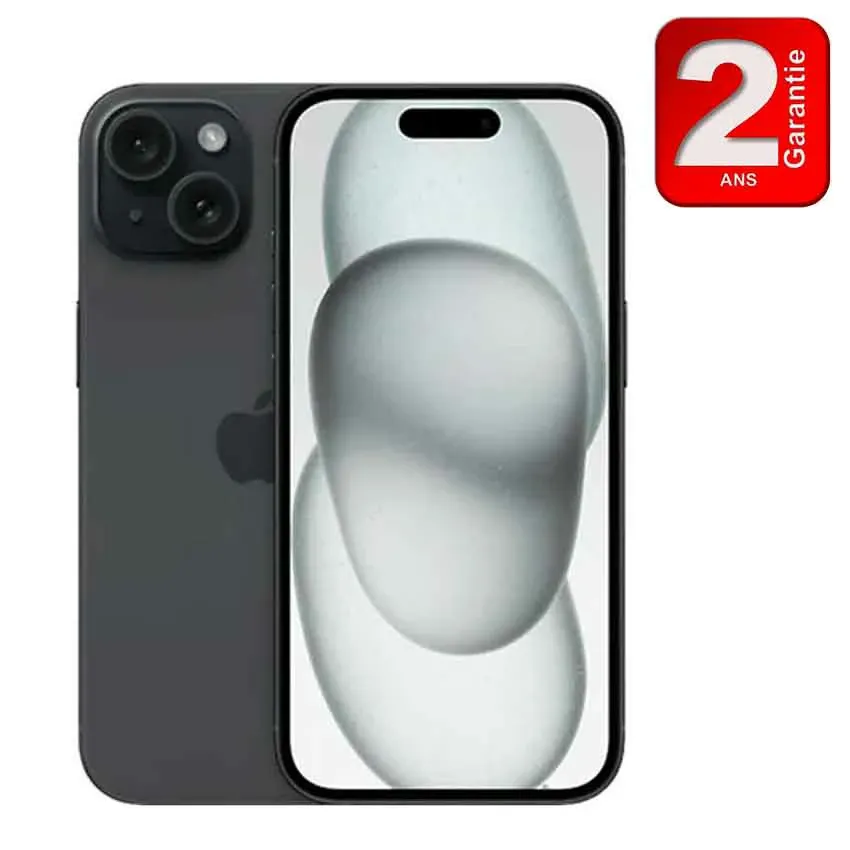 IPhone 15 | 6 GO - 128GO - 5G - Noir - Apple 