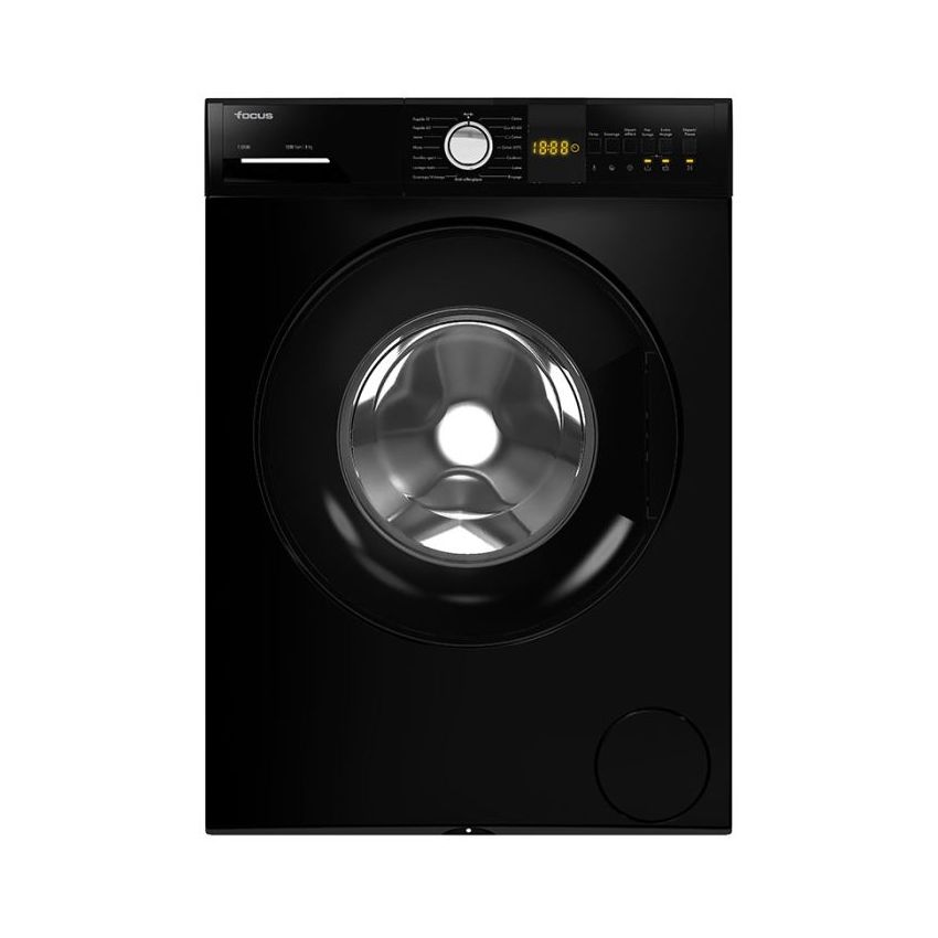 Machine a laver FOCUS 8KG | F1208B - Noir 