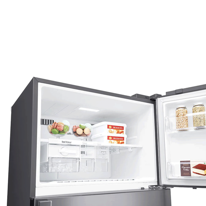 Réfrigérateur LG 547 litres Smart Inverter | GN-H702HLHL - Platinum Silver 