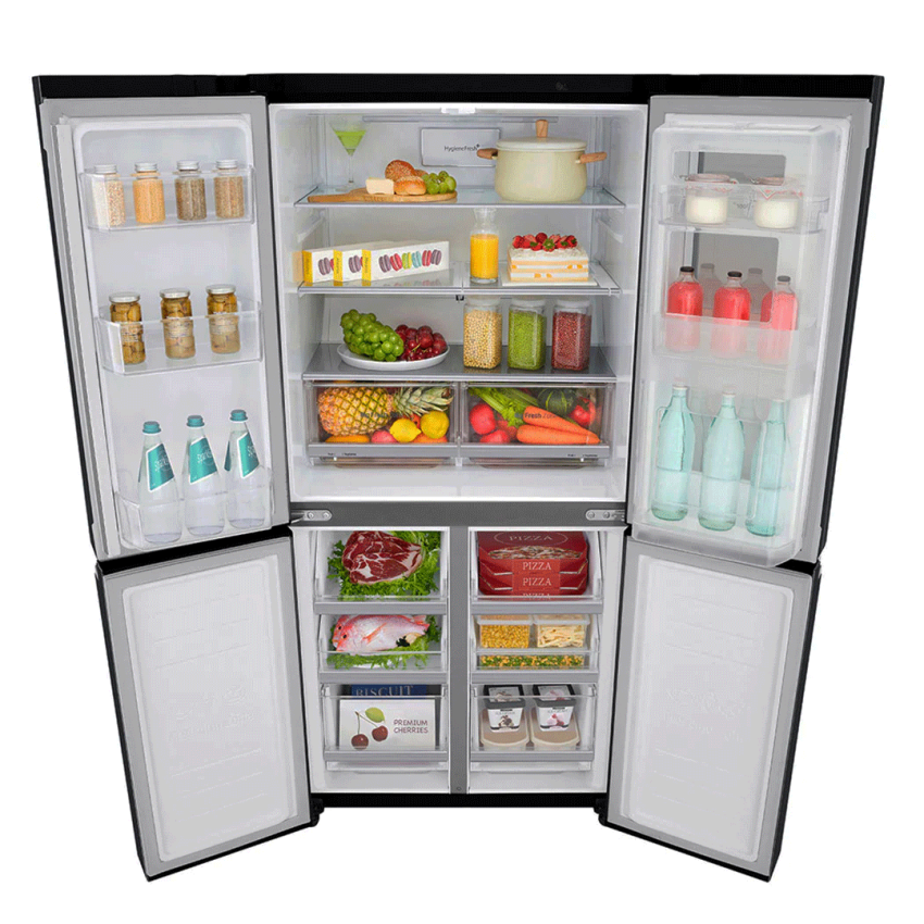 Réfrigérateur LG 458 Litres SIDE BY SIDE | Smart Inverter - GCQ22FTQEL - Door in Door - InstaView - Noir 