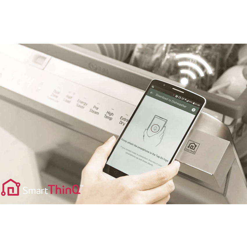 Lave Vaisselle LG QuadWash 14 Couverts | Moteur INVERTER - DFBS512FP - Silver 