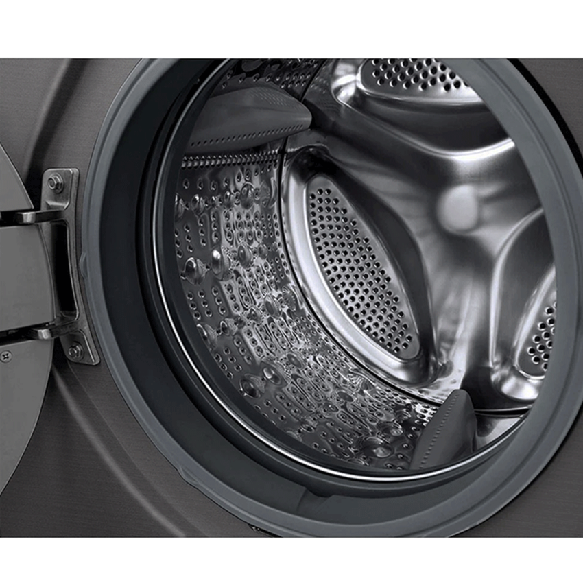 Machine à Laver LG à vapeur 9 kg | Essorage 1400 Tours/min - Lavante / Séchante - FH4G6VDGG6 - Silver 