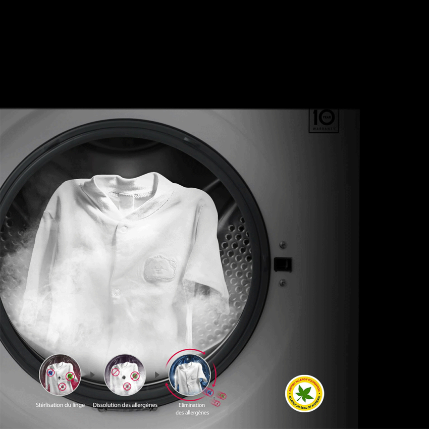 Machine à Laver LG 7 kg | Essorage 1400 Tours/min - FH4G7QDY5 - Silver