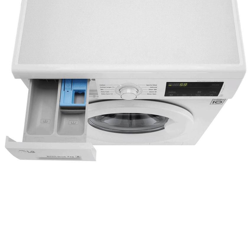 Machine à Laver LG 7Kg | Essorage 1200 Tours/min - Smart Inverter - FH2JQDNG5P - Silver  