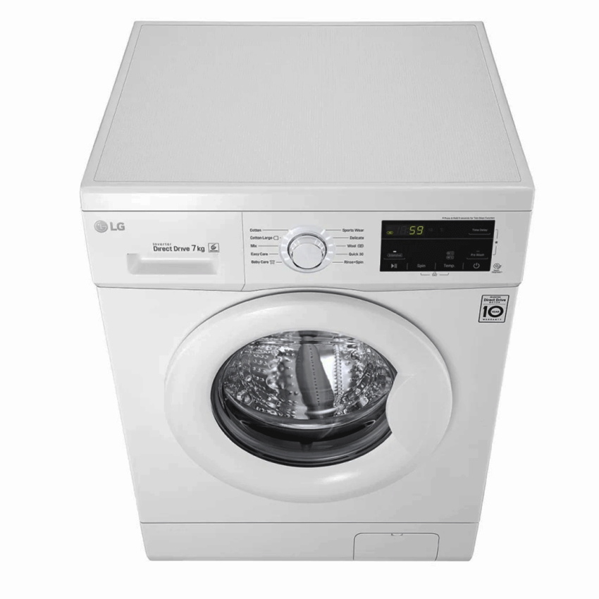 Machine à Laver LG 7Kg | Essorage 1200 Tours/min - Smart Inverter - FH2JQDNG5P - Silver  