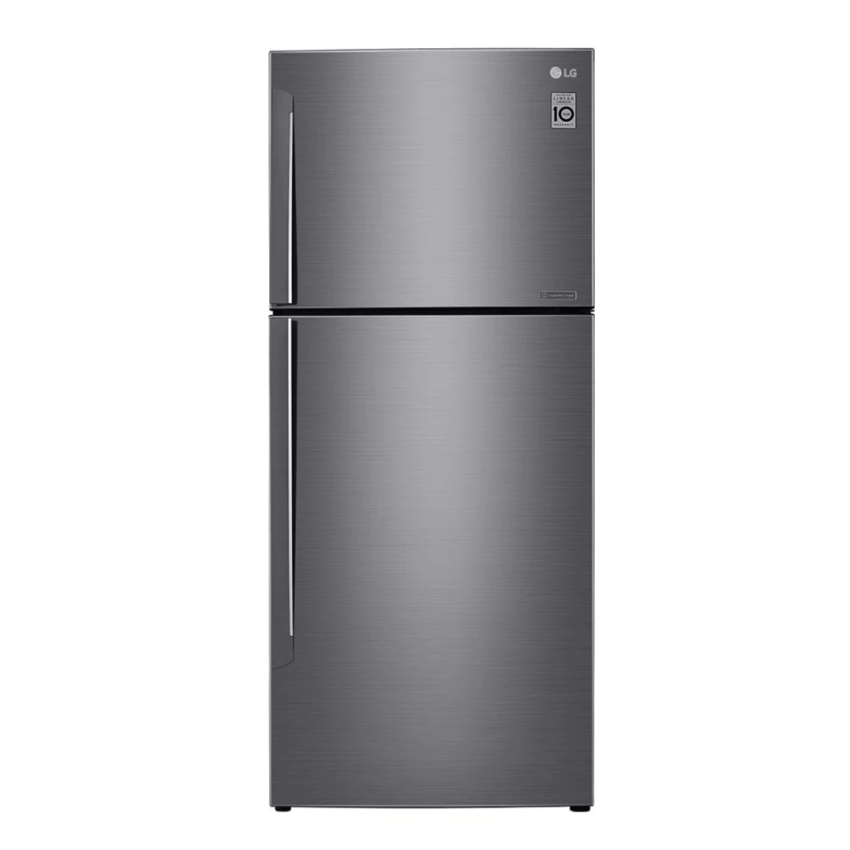 Réfrigérateur LG 410 Litres  Smart Inverter | GL-C432HLCM - Platinum Silver 