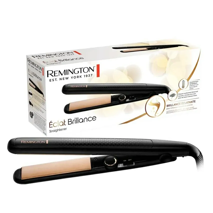 Lisseur Cheveux REMINGTON Céramique Eclat & Brillance | 230°C - Noir