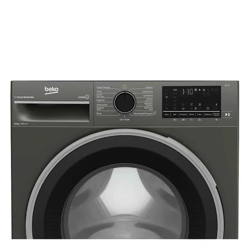 Lave-linge BEKO Smart Inverter 12kg - Gris (Modèle B3WFT51242MG)