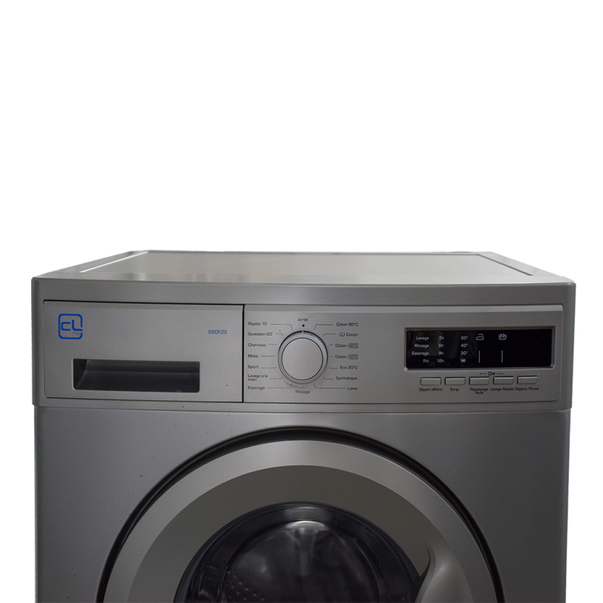Machine à laver CL 7 kg | Essorage 1000 Tours/min - CL710F2S - Silver 