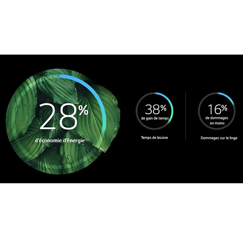 Lave linge LG 9KG Vivace | 1400 Tours - IA DD - F4R5VYG2T - Silver 