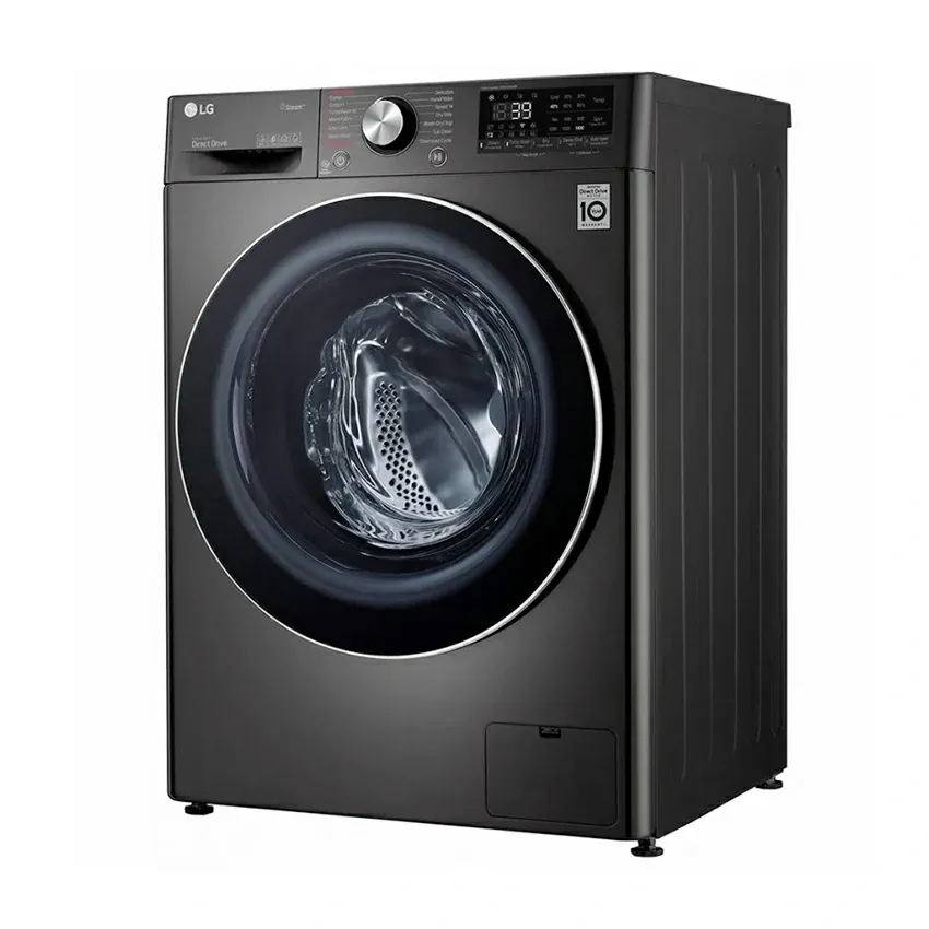 Machine à Laver LG Vivace à vapeur 9 kg | Essorage 1400 Tours/min - Lavante / Séchante - DD6M - Noir 