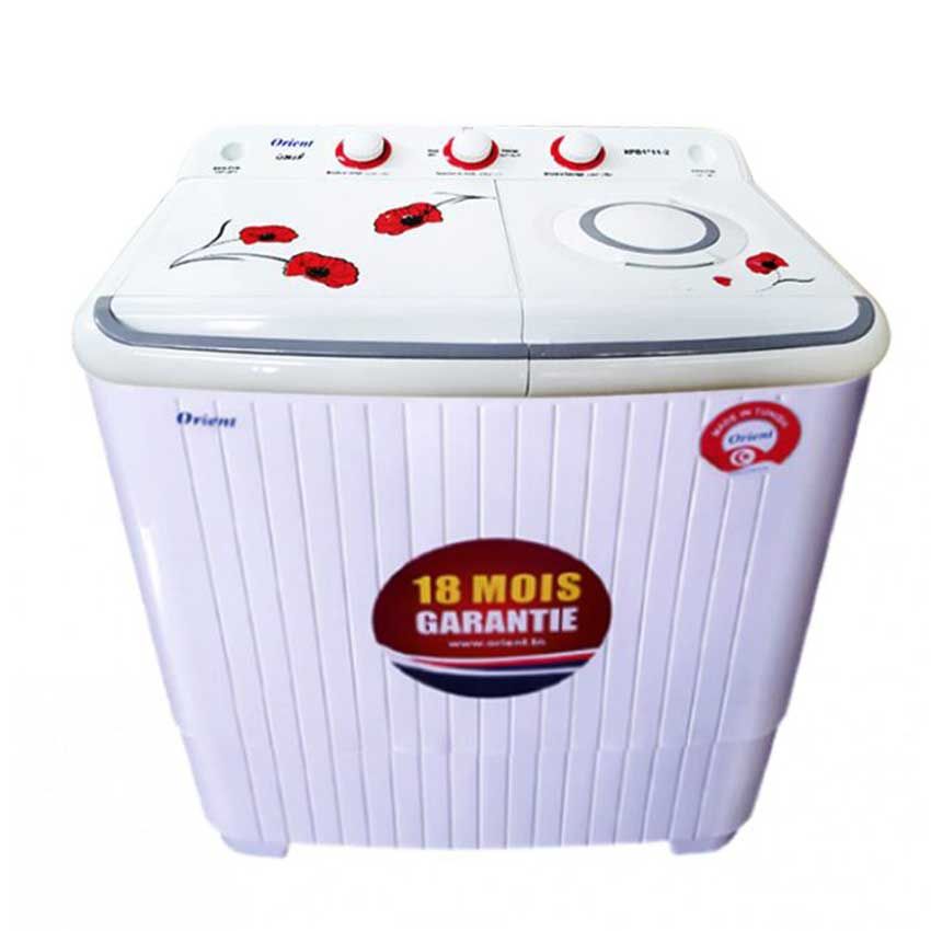 Machine à laver Semi automatique ORIENT 11 Kg | XPB1 112 - Blanc 
