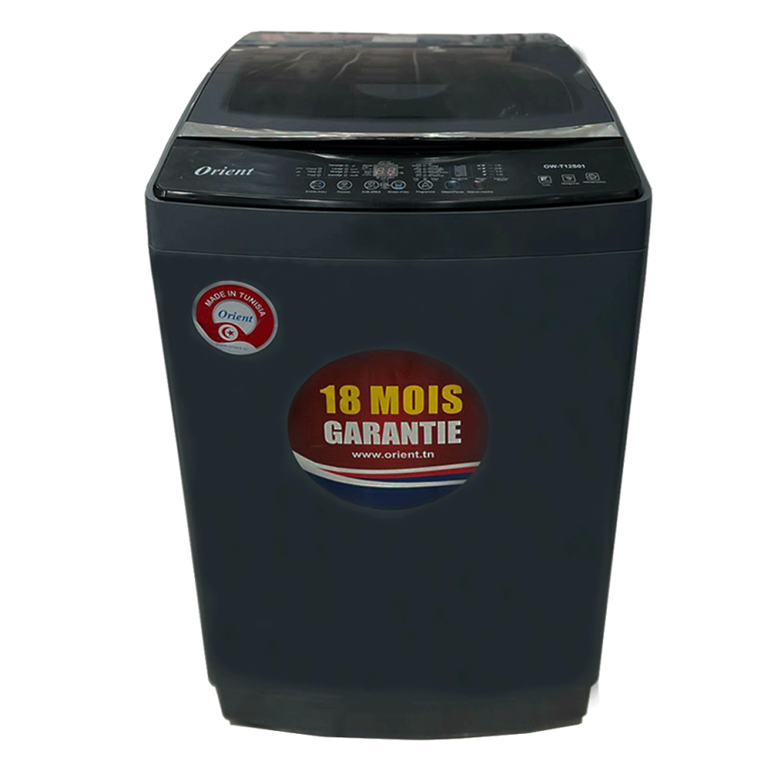 lave linge Orient  12 Kg |  Top 800 Tours  -  OW.T12S01  -  Silver