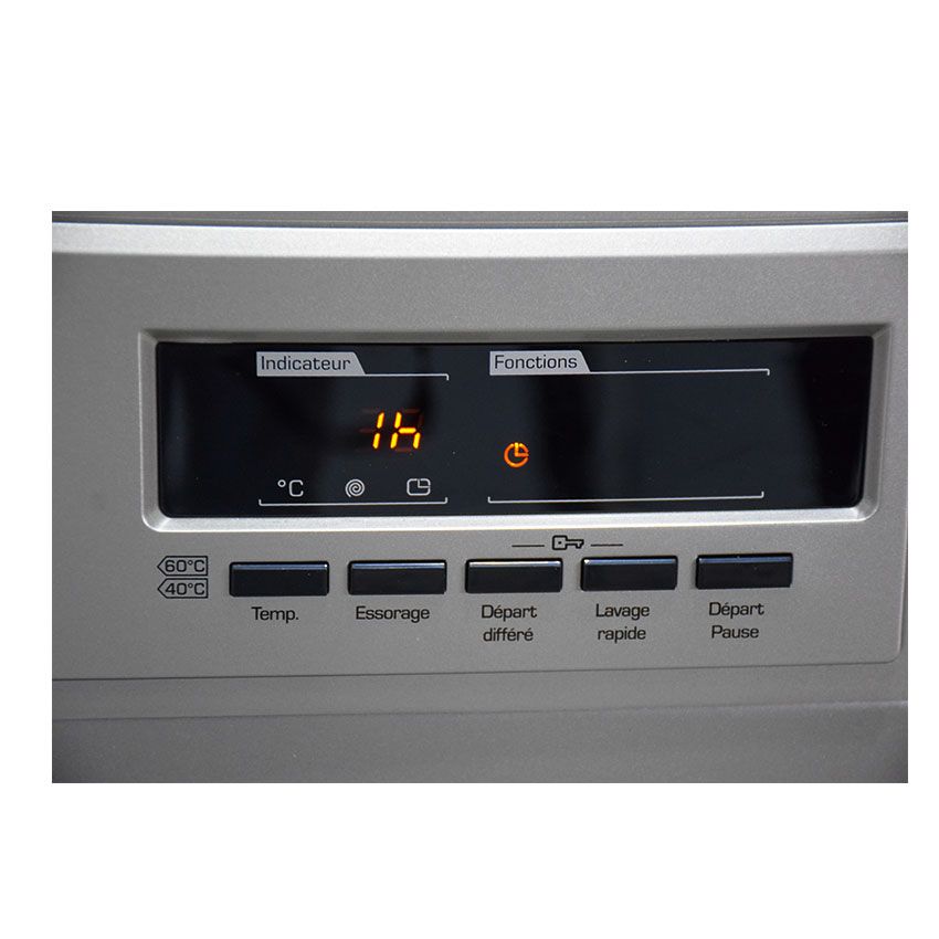 Machine à Laver CL 8 kg | Essorage 1200 Tours/min - 812F4S - Silver 