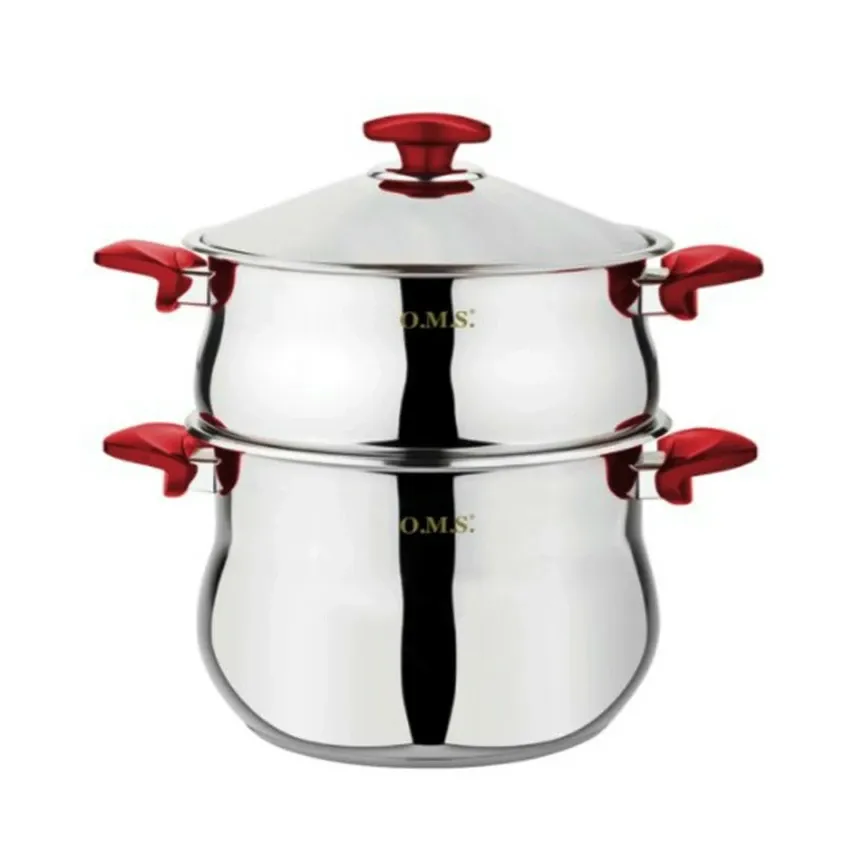 Marmite OMS Inox 18/10 Rouge 5 L