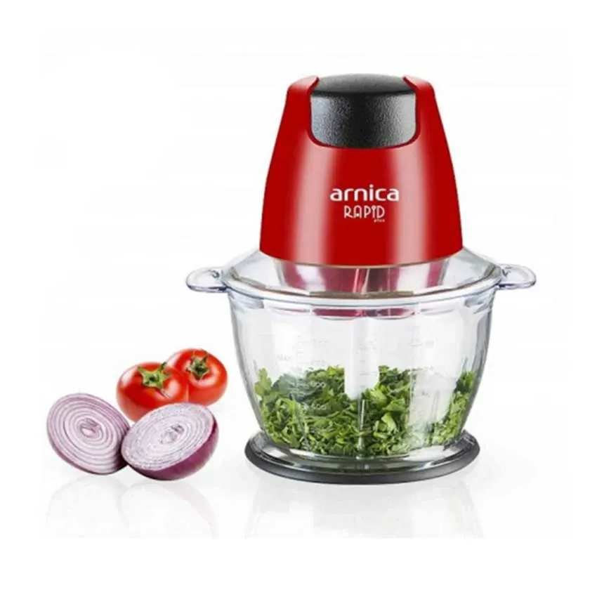 Mini Hachoir ARNICA 500 W | Bol de 1300 ml - GH.21132 - Rouge