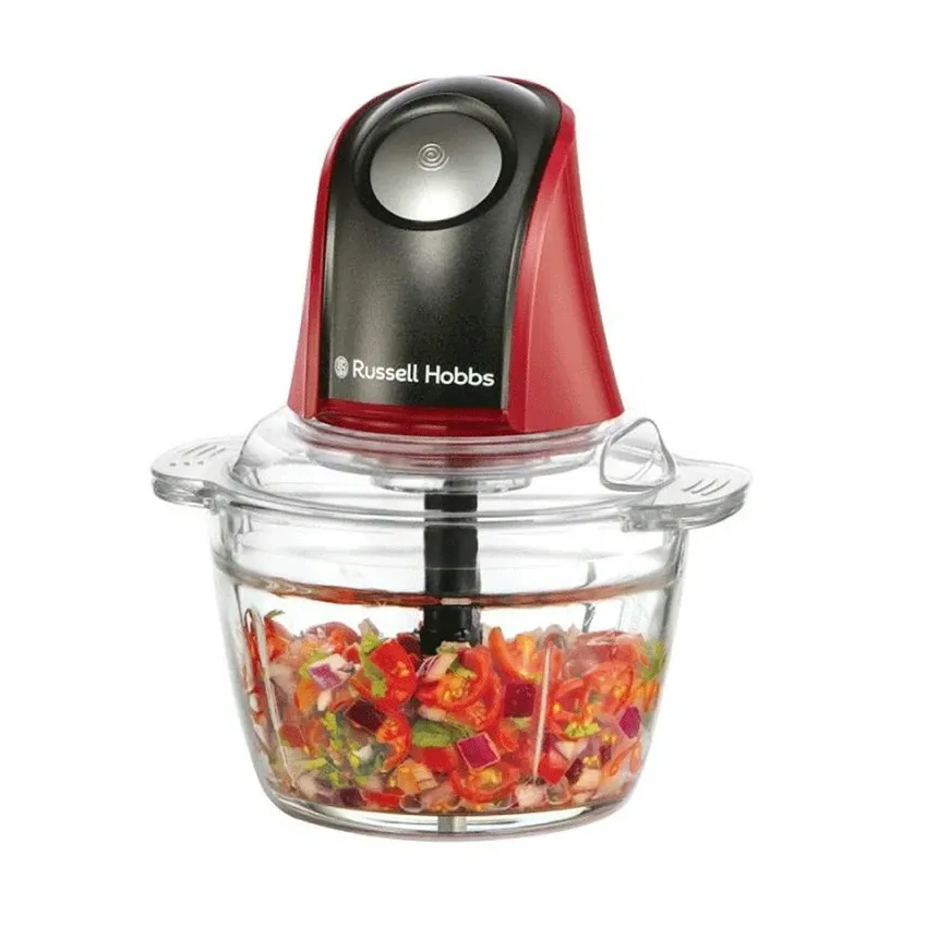 Mini Hachoir Russell Hobbs Desire | 1L - 200 W - Rouge et Noir 