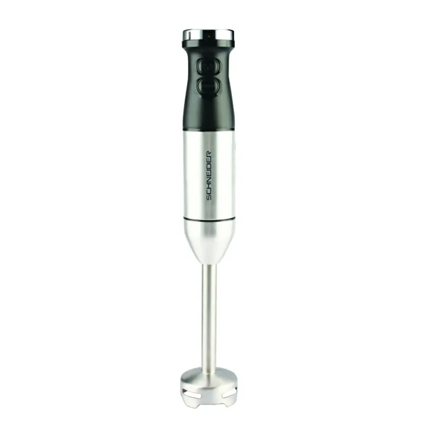 Mixeur Plongeante SCHNEIDER 3EN1 600W | Hachoir, Fouet et pied mixeur - Inox 