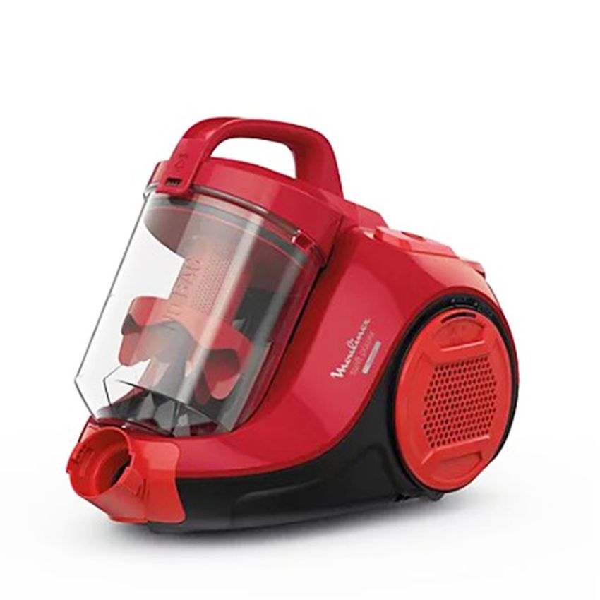 Aspirateur Moulinex Sans Sac | 750 Watts  - Aspiration cyclonique - MO2913PA - Rouge
