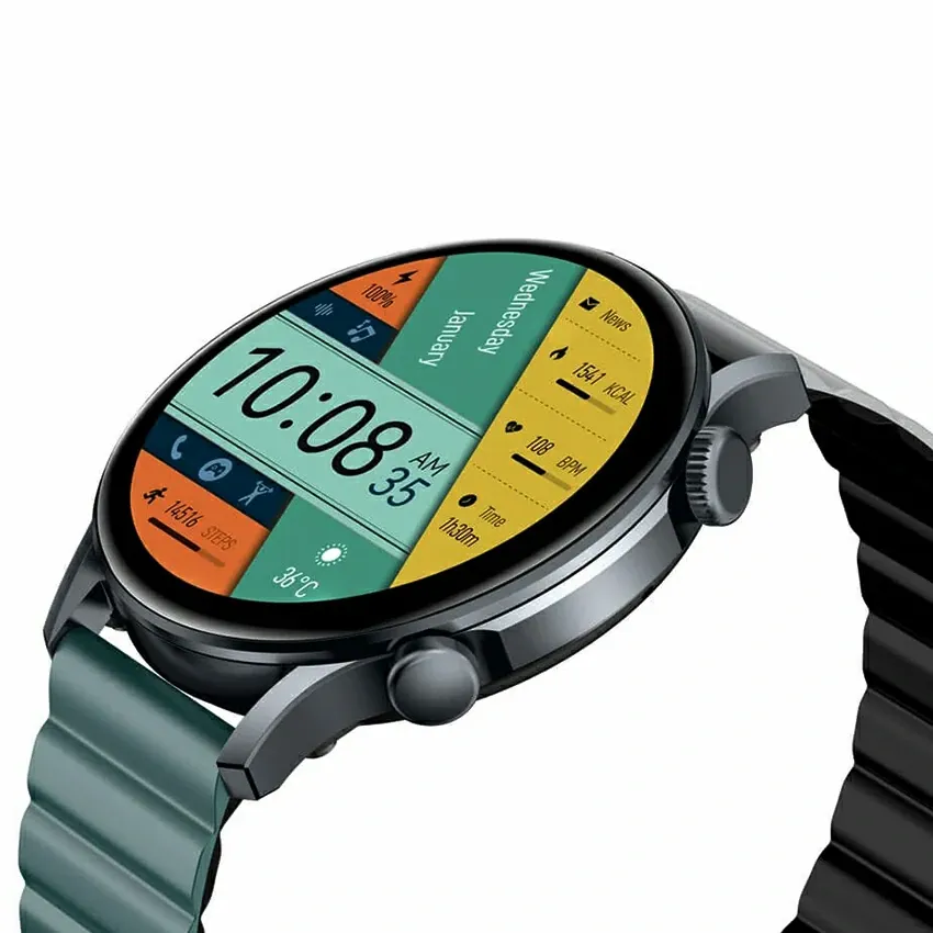 Smart Watch KIESLECT Kr Pro | Appels Bluetooth - Étanche (IP68) - Silver