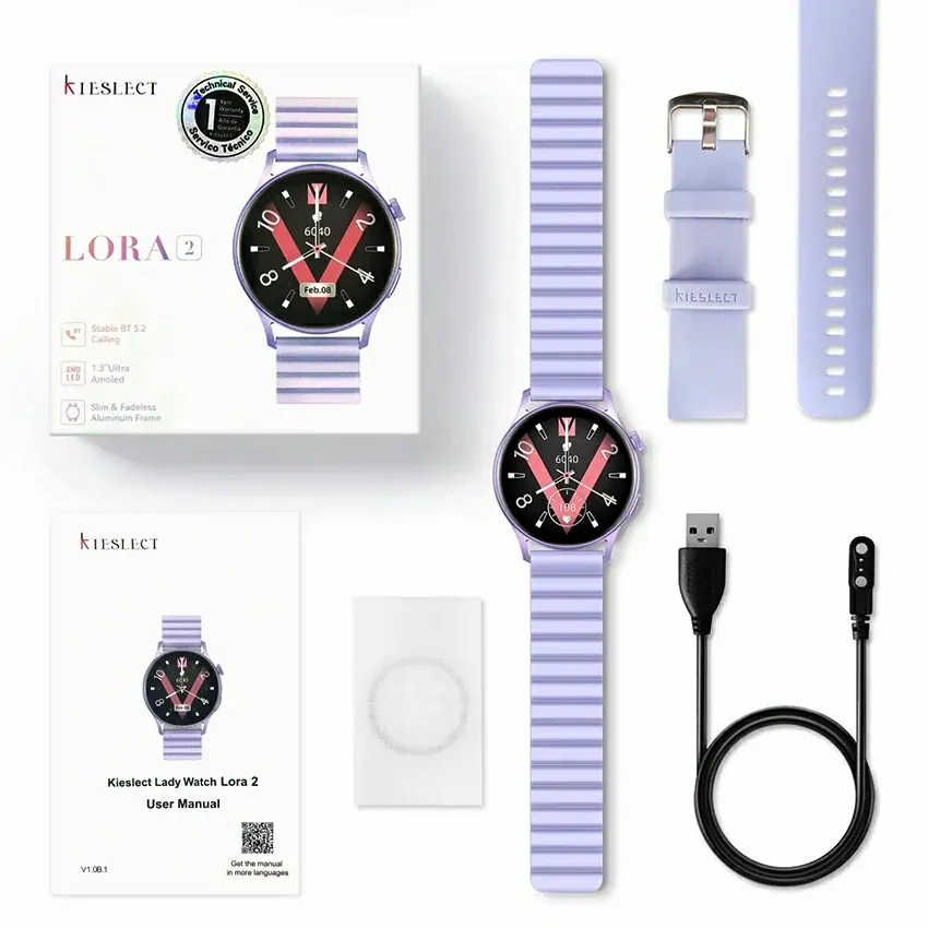 Smart Watch KIESLECT CALLING LADY LORA 2 | iOS & ANDROID - GOLD