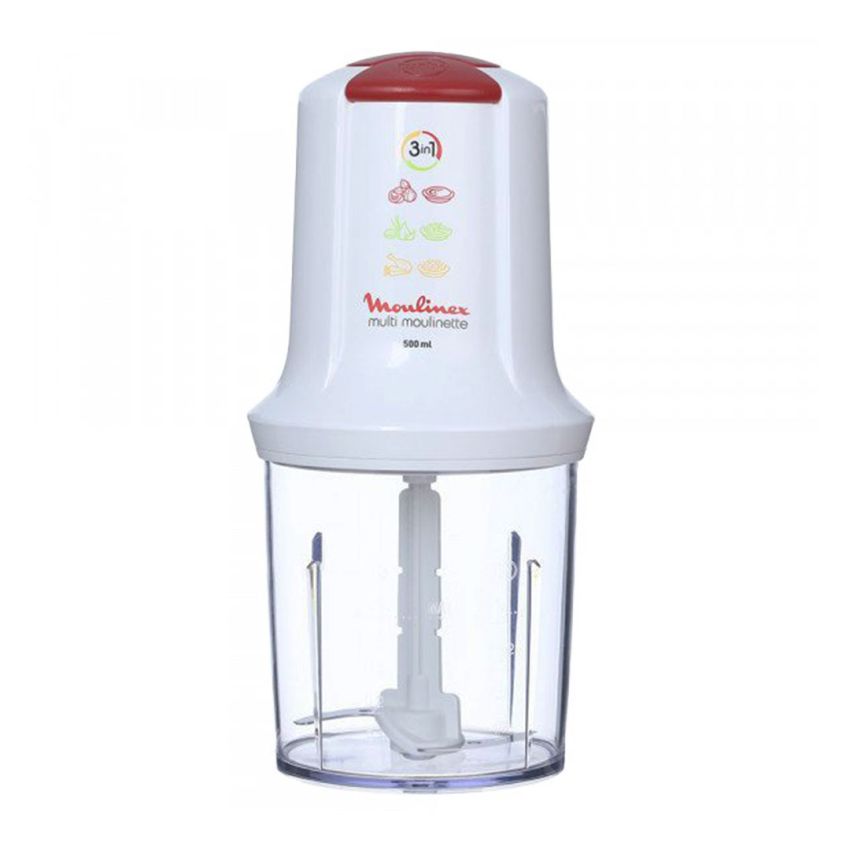 Mini Hachoir Moulinex 500 W | Bol de 500 ml - AT7151EG - Blanc