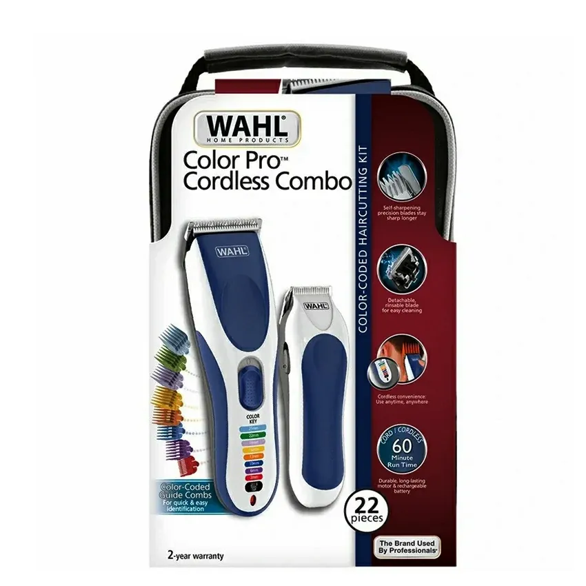 Tondeuse à Cheveux Sans Fil | WAHL Color Pro - Bleu