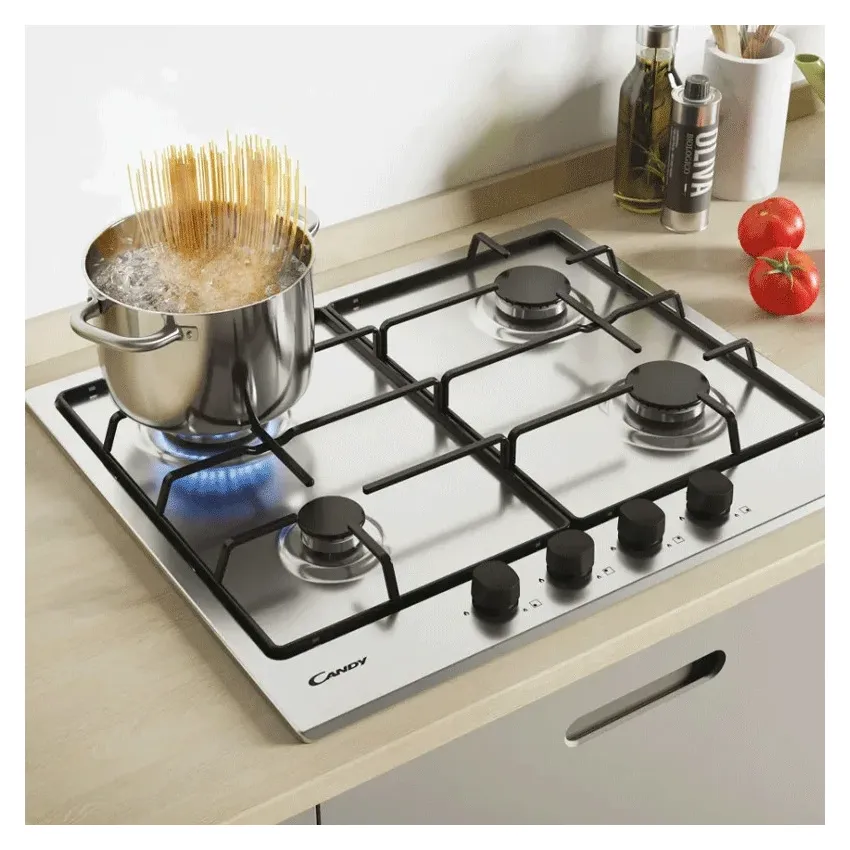 Plaque De Cuisson 4 Feux CANDY | CM6PBRX-4U2 - Silver