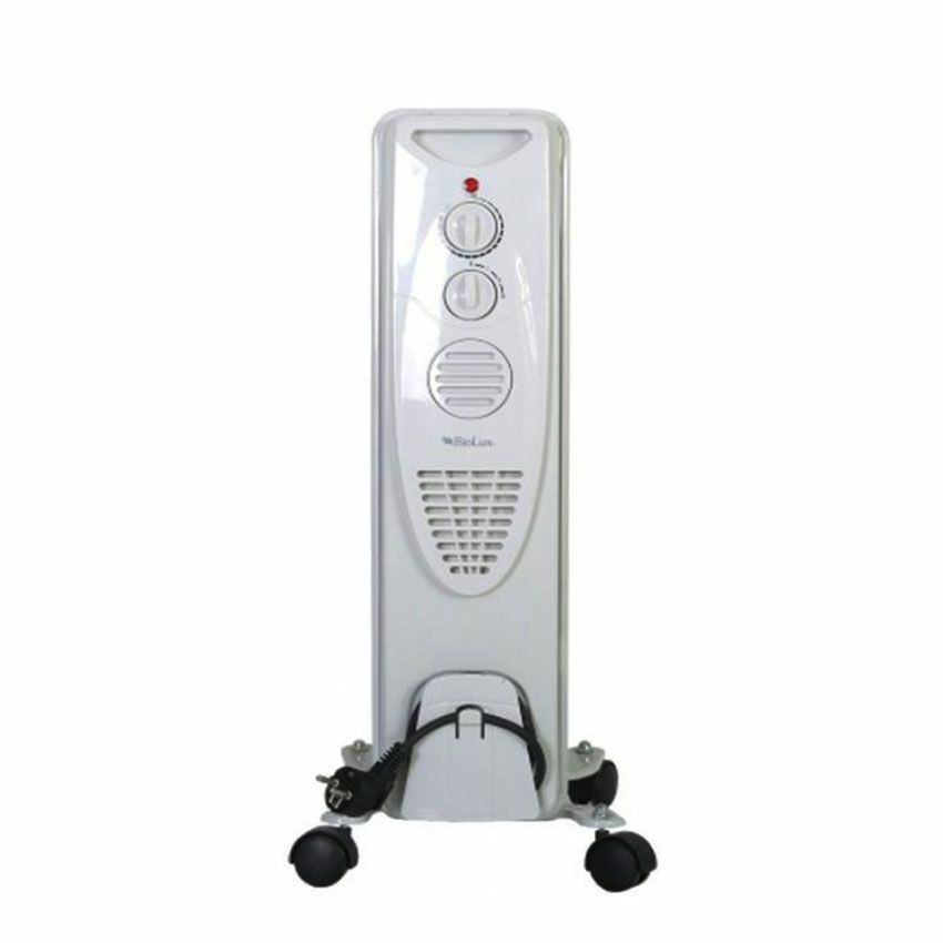 Radiateur Bain Huile BIOLUX 7 Éléments | 1500 W - M.RB-1503 - Blanc