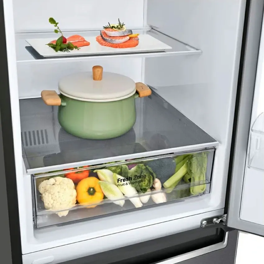 Réfrigérateur Combiné LG 341 Litres | NoFrost / Sans givre  - GW.B459NLLM  - Silver