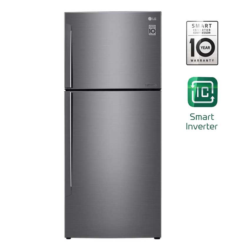 Réfrigérateur LG 410 Litres  Smart Inverter | GL-C432HLCM - Platinum Silver 