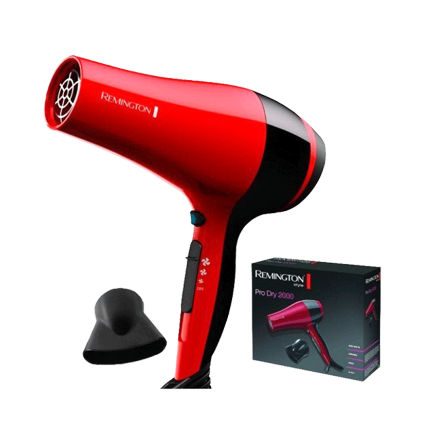 Sèche Cheveux REMINGTON Pro Dry 2000 W | D3080 - Rouge