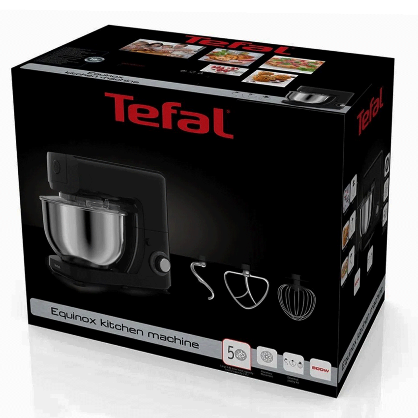 Robot Pétrin TEFAL 4.8 Litres | 800W - QB15E838 - Noir