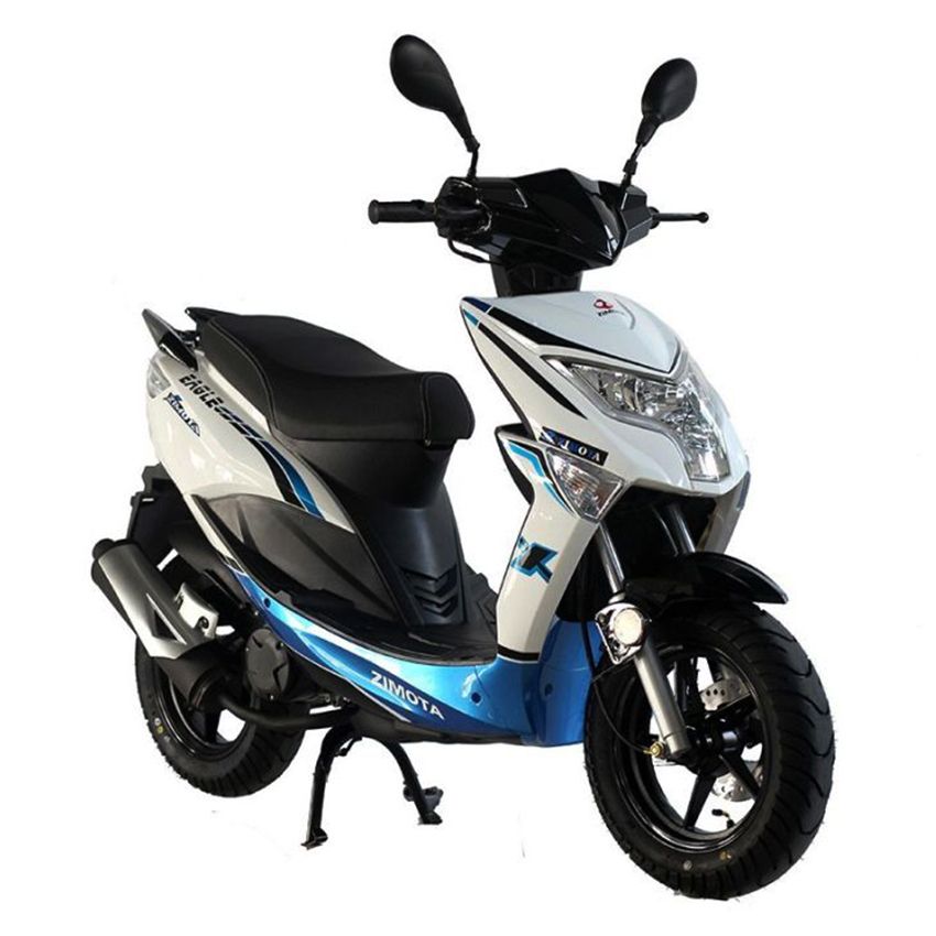 Scooter ZIMOTA 50 CC | Eagle - Blanc & Bleu