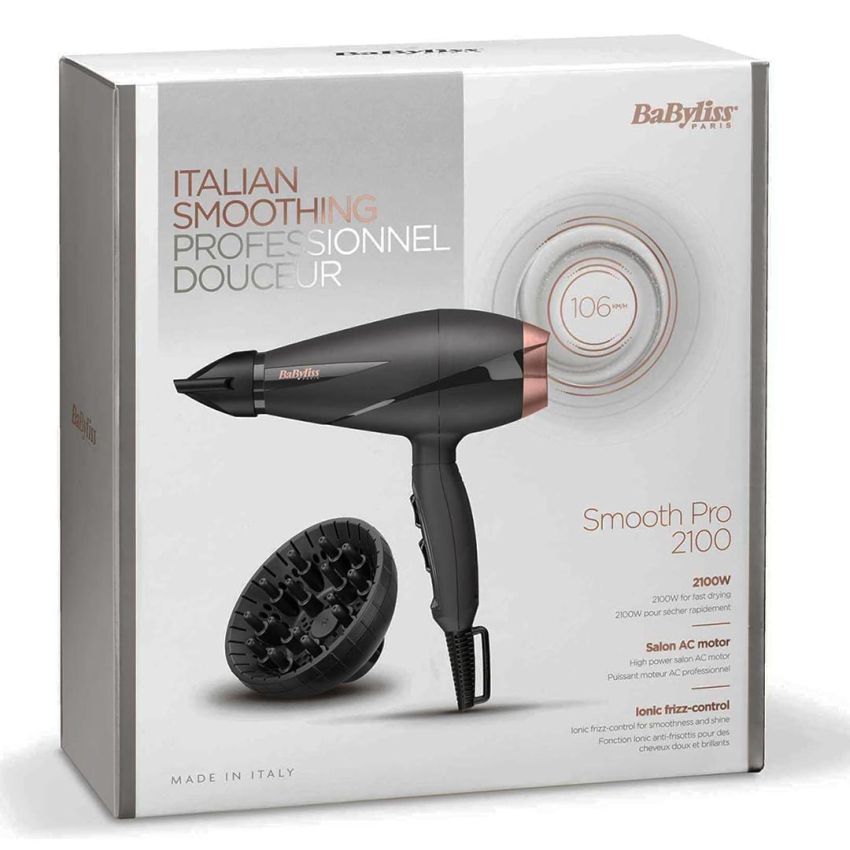 Sèche Cheveux BABYLISS 2100 W | 6709DE - Noir