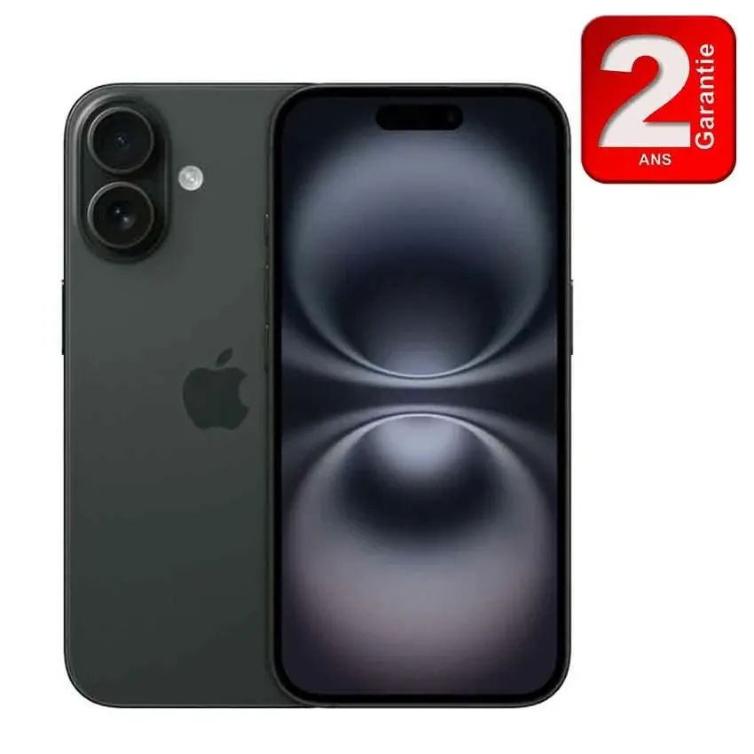 IPhone 16 | 8 GO - 128GO - 5G - Noir- Apple 