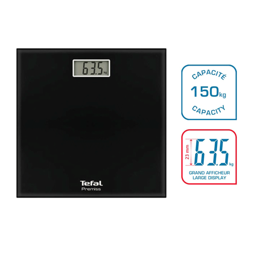 Pèse Personne TEFAL 150 kg | PP1400VO - Noir 