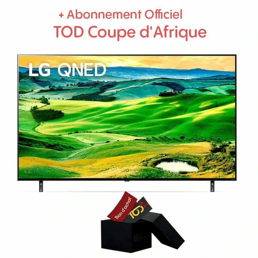Tv LG QNED 55 Pouces LED 4K UHD | Avec Récepteur Intégré - Noir