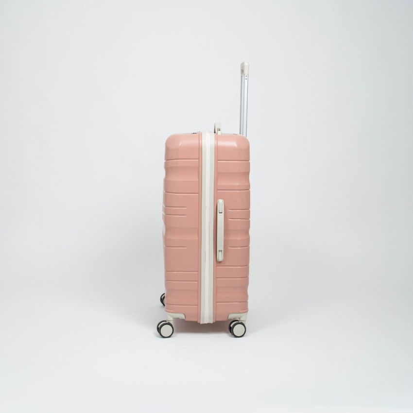 Valise TITOU incassable avec roues démontables | Modèle 30KG - Saumon/Beige