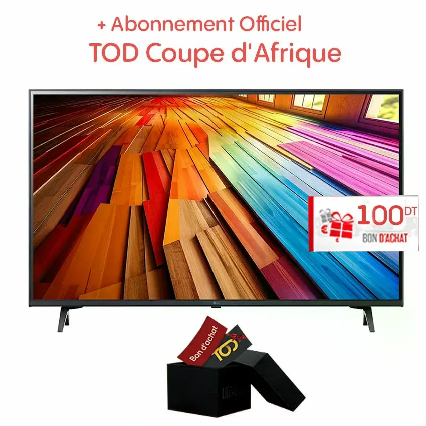 Tv LG 55 Pouces LED 4K UHD | SMART TV - UT80006LA - Noir