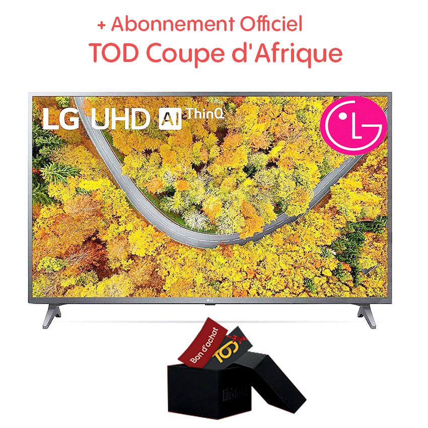 Tv LG 50 Pouces LED 4K UHD | SMART Tv - 50UQ7500LG - Noir 
