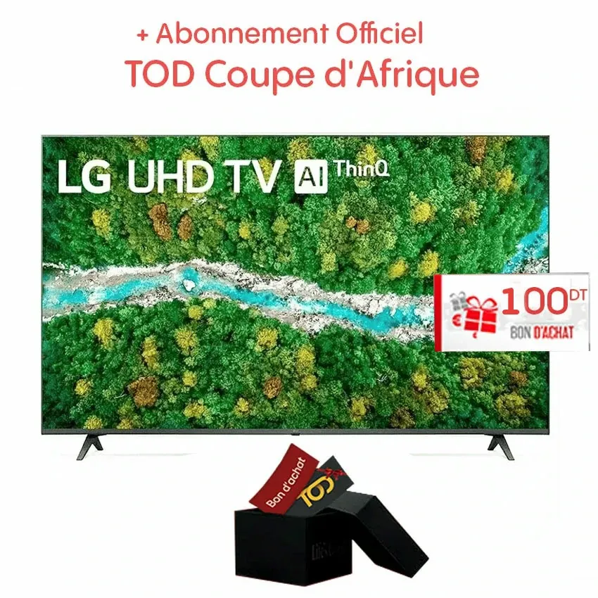 Tv LG 55 Pouces LED 4K UHD | SMART Tv - 55UQ8000.6LD - Noir