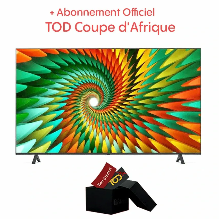 Tv LG NANO 50 Pouces LED  UHD |  AI  Processor 4K  - Noir 
