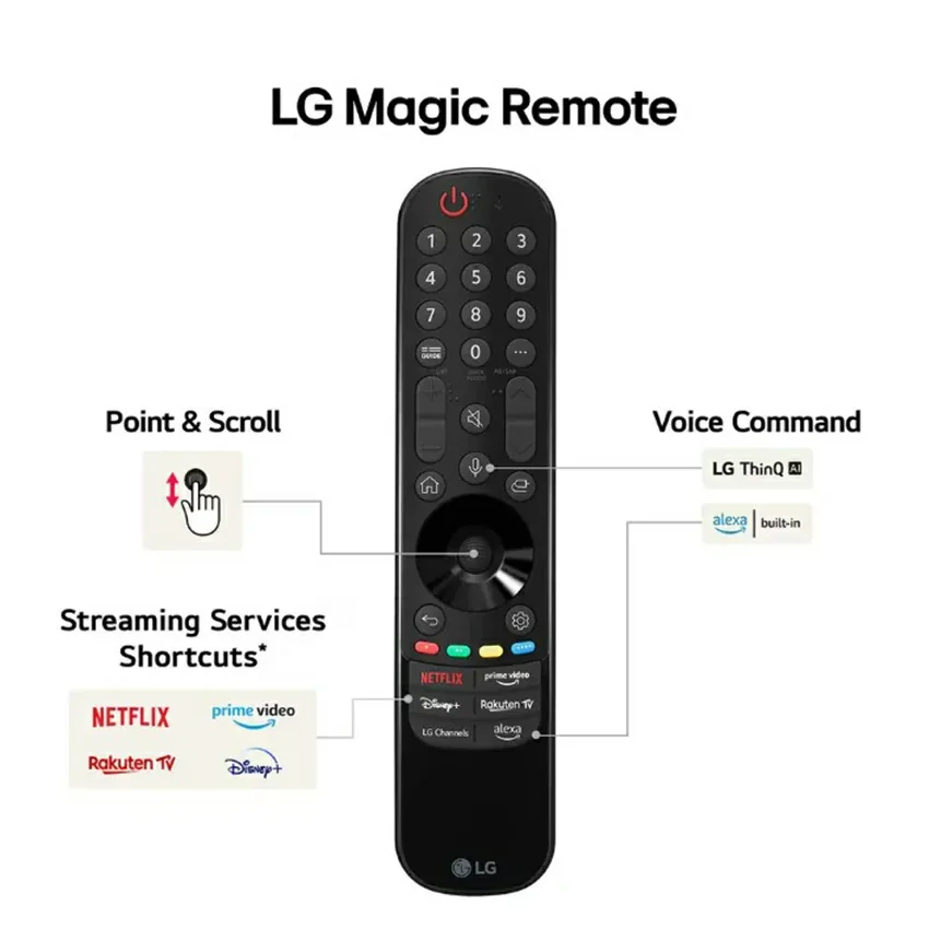 Tv LG 55 Pouces LED 4K UHD | SMART TV - UT80006LA - Noir