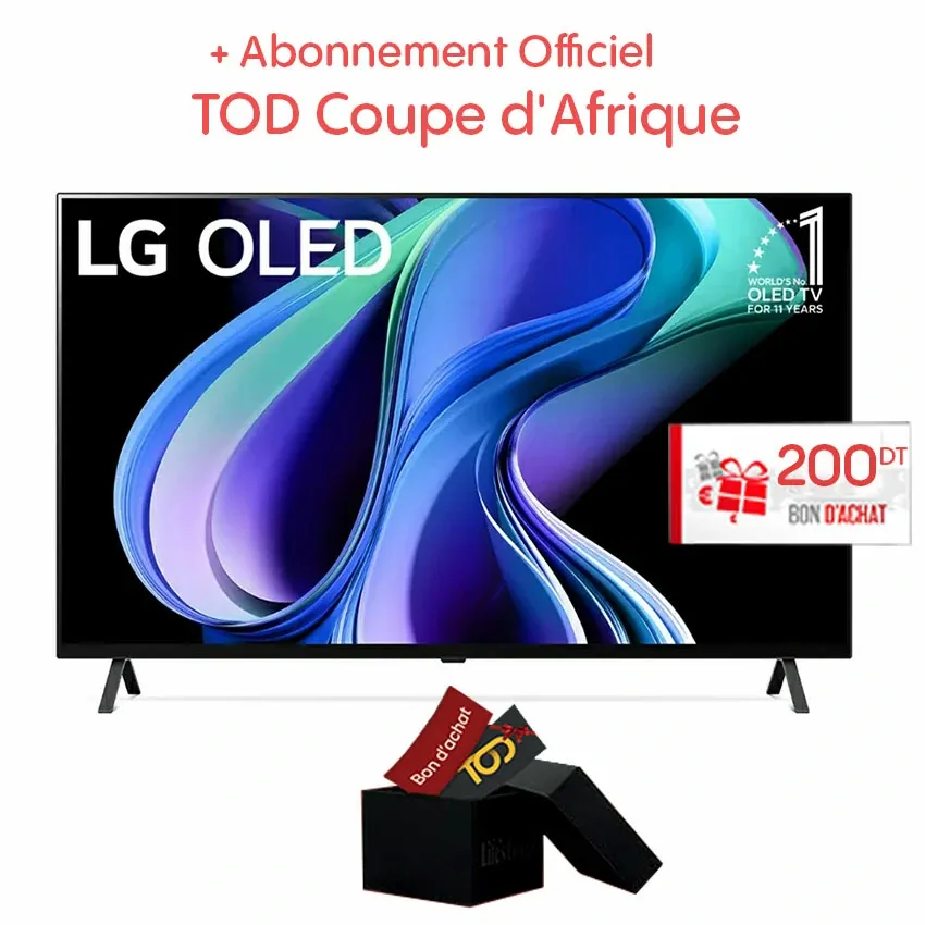 Tv LG OLED 4K UHD 55 Pouces | 55A36LA - Smart Tv - Noir