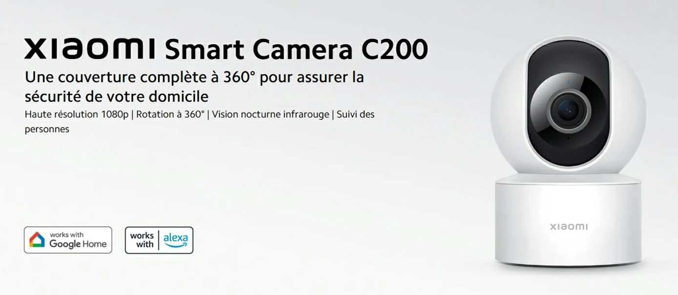 Xiaomi C200 Caméra de Sécurité Sans Fil Xiaomi C200 | Vidéo Surveillance 1080p
