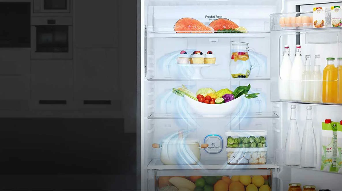 GL-B262PQKB refrigerateur-lg-285-litres-smart-inverter-no-frost-congelateur-haut-silver-platine-gl-b262pqkb